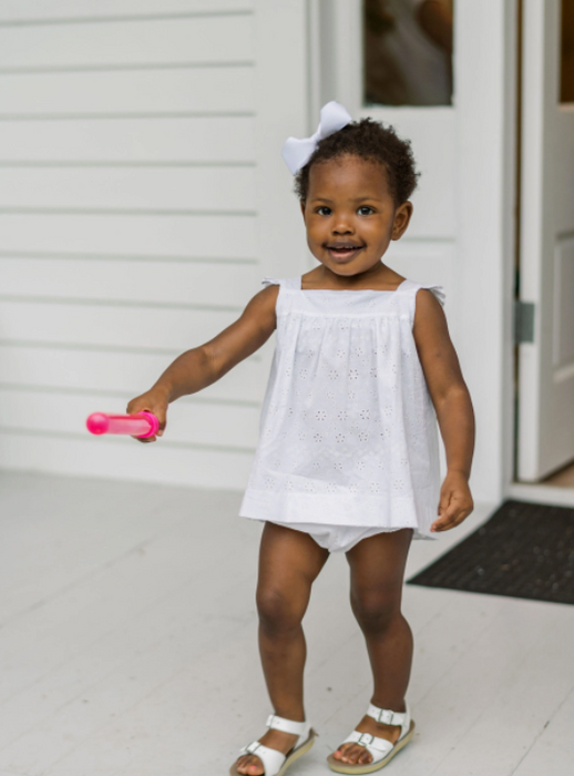 Sally Swing Set | White Eyelet