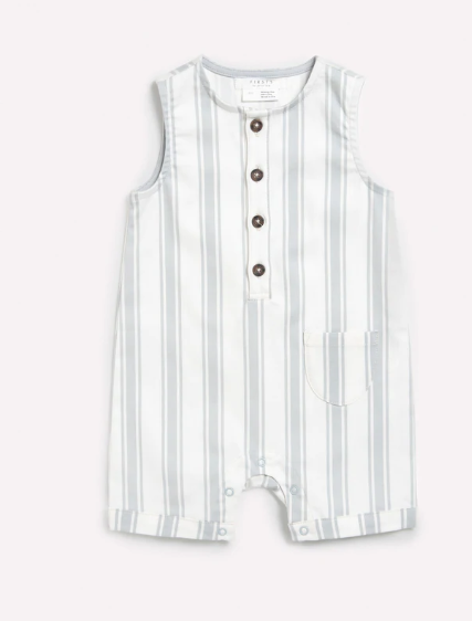 Baltic Stripes Twill Romper