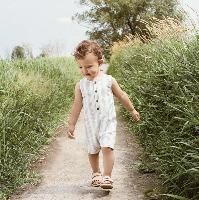 Baltic Stripes Twill Romper