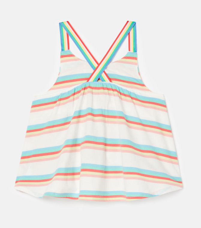 Ivy Cross Back Top | Multi Stripe