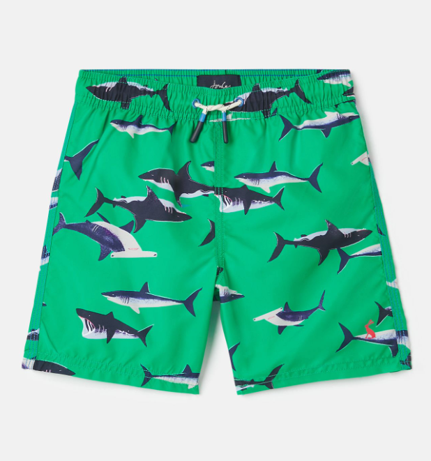 Ocean Swim Shorts | Green Sharks