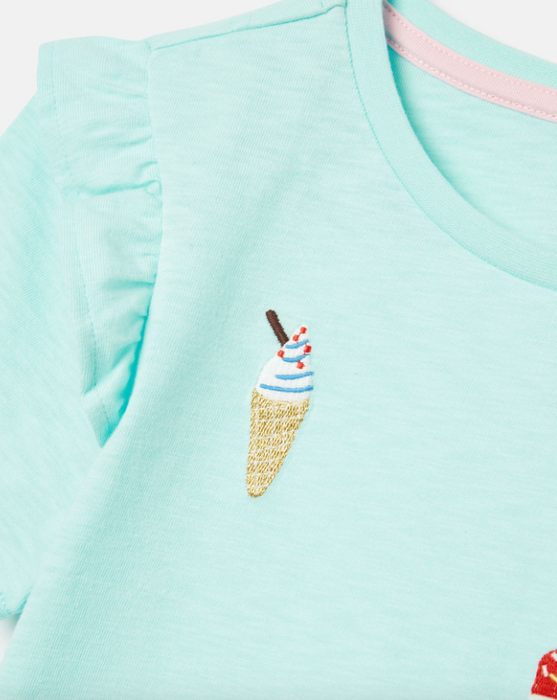Gaze Short Sleeve Top | Blue Ice Creams