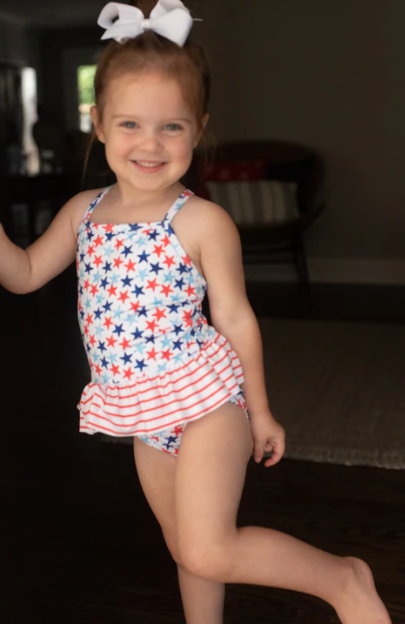 Lainey Swim Suit | Stars and Stripes