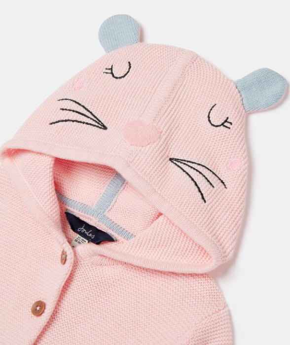 Mouse Hooded Cardigan | Pink