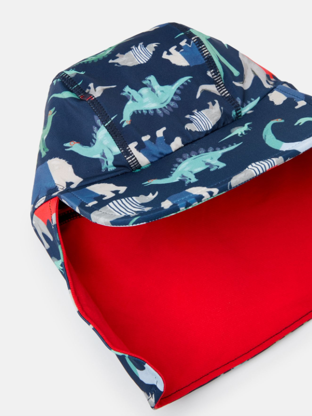 Blue Dino Swimsuit and Hat Set