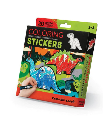Jumbo Coloring Stickers | Dinosaur