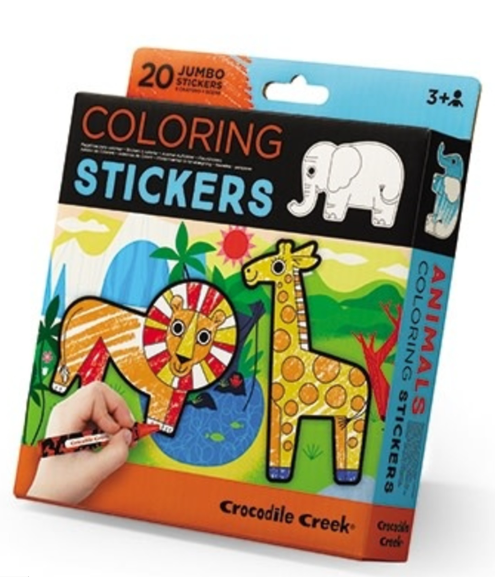 Jumbo Coloring Stickers | Animals
