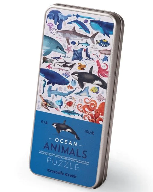 150 Piece Tin Puzzle | Ocean Animals