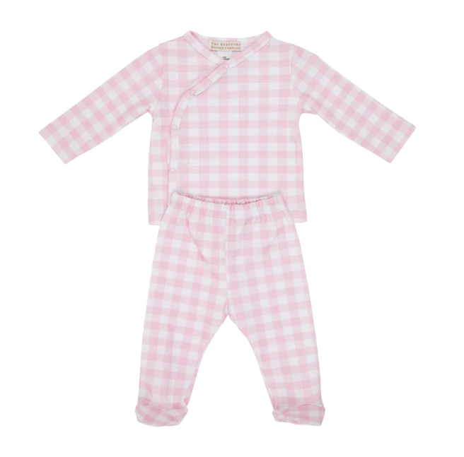 Cameron Cross-Front Set | Palm Beach Pink Gingham