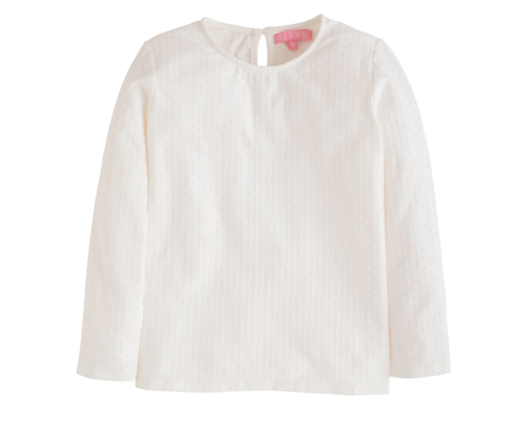 Essential Tee | Snow Pointelle