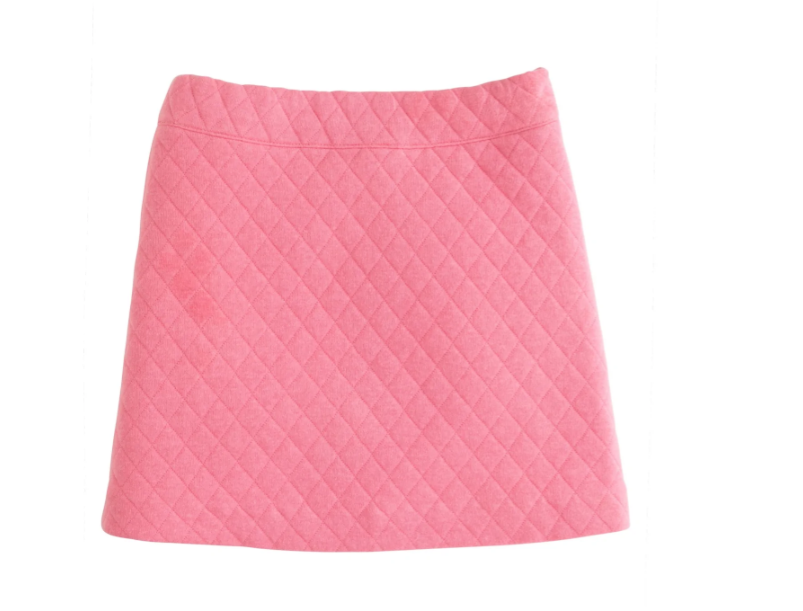 Quilted Mini Skirt | Rose