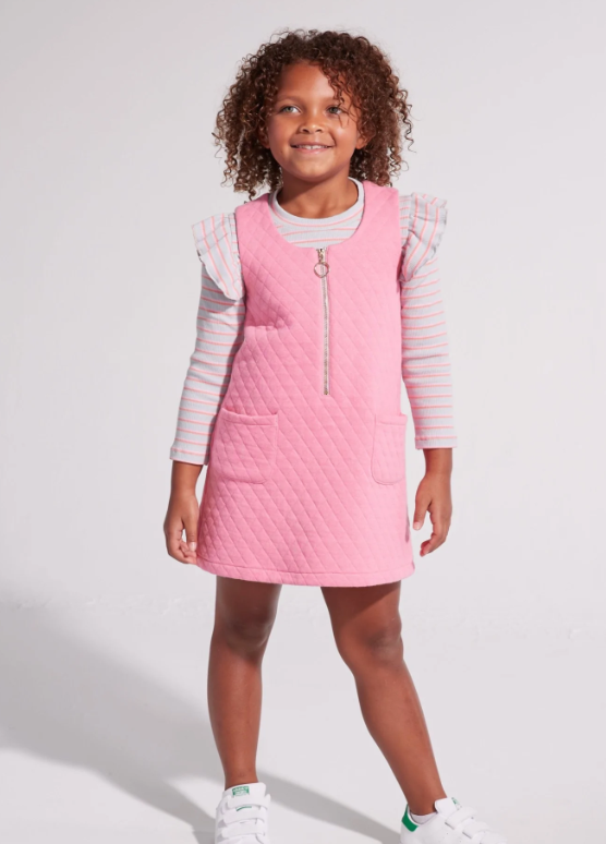 Quilted Jumper | Rose