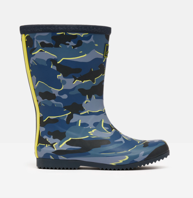 Roll Up Welly | Camo Sharks