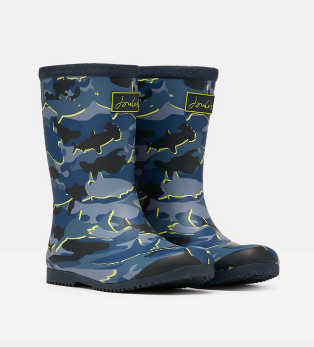 Roll Up Welly | Camo Sharks