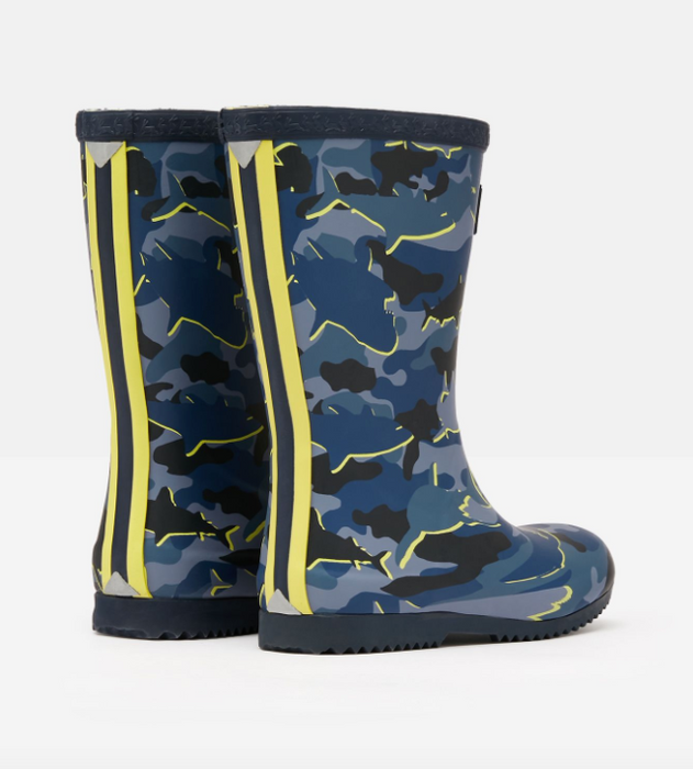 Roll Up Welly | Camo Sharks