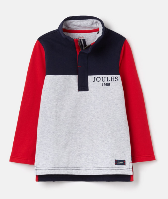 Colorblock Dale 1/2 Zip Sweatshirt | Navy Red Grey