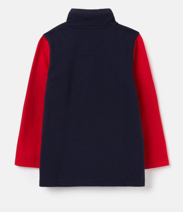 Colorblock Dale 1/2 Zip Sweatshirt | Navy Red Grey