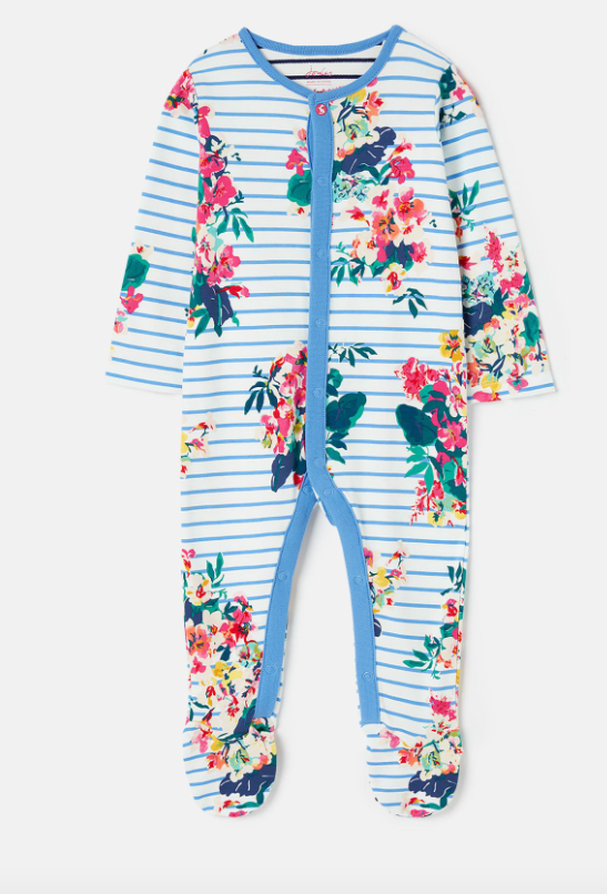 Razmataz Babygrow | Chatsworth Floral Stripe