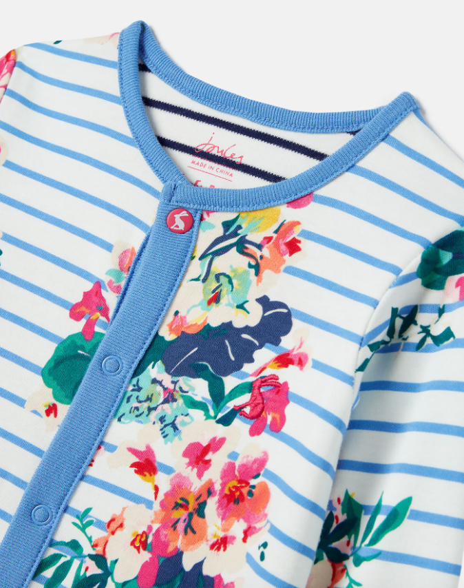 Razmataz Babygrow | Chatsworth Floral Stripe