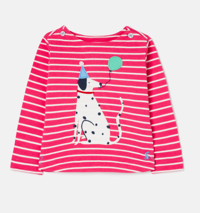 Harbour Long Sleeve Top | Dalmation Pink