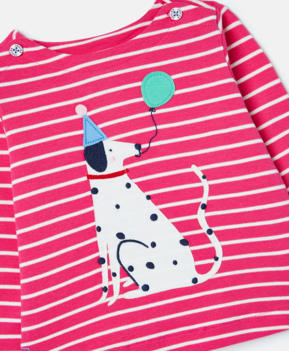 Harbour Long Sleeve Top | Dalmation Pink