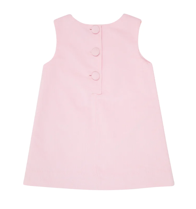 Blake Button Dress | Seashore Sherbert/Palm Beach Pink