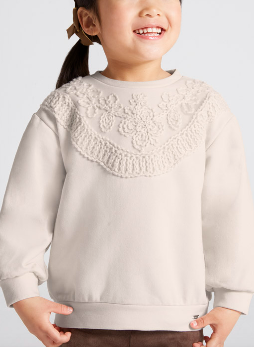 Chickpea Embroidered Sweatshirt | 4477