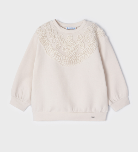 Chickpea Embroidered Sweatshirt | 4477