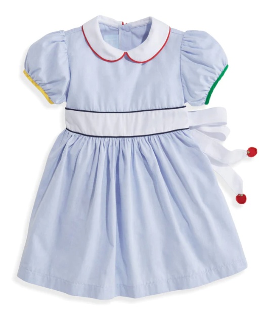 Janie Colorblock Dress | Blue Chambray