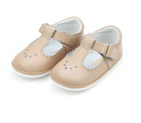 Latte Dottie Scalloped Perforated Mary Jane (H210LAT)