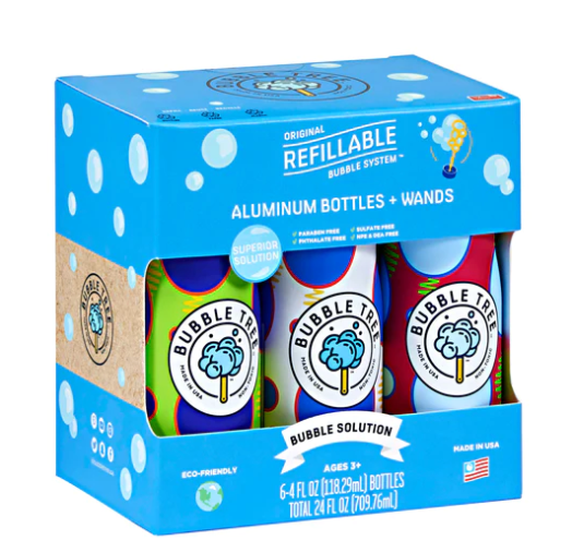 6 Pack Original Refillable Bubbles