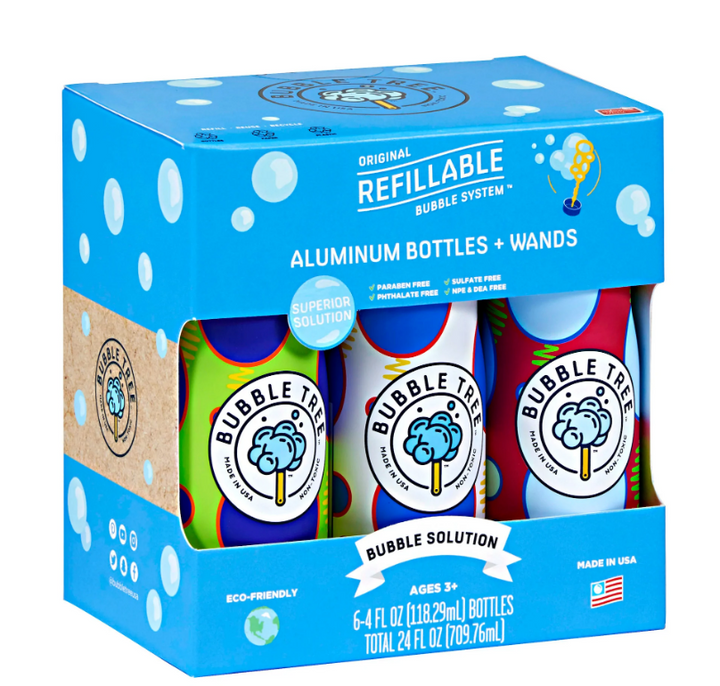 6 Pack Original Refillable Bubbles