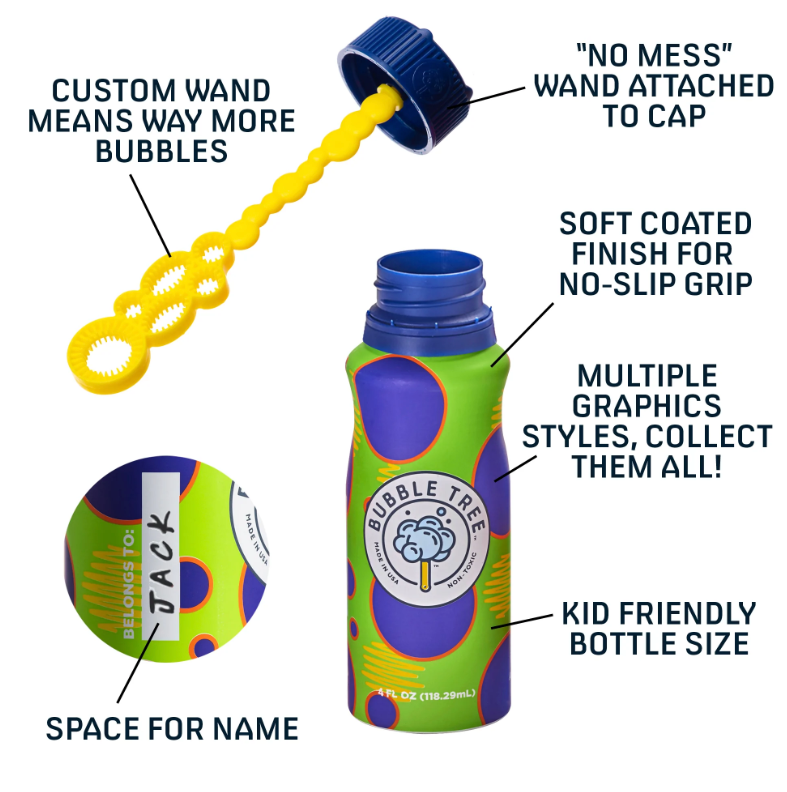 1 Liter 2 Bottle Original Refillable Bubble System