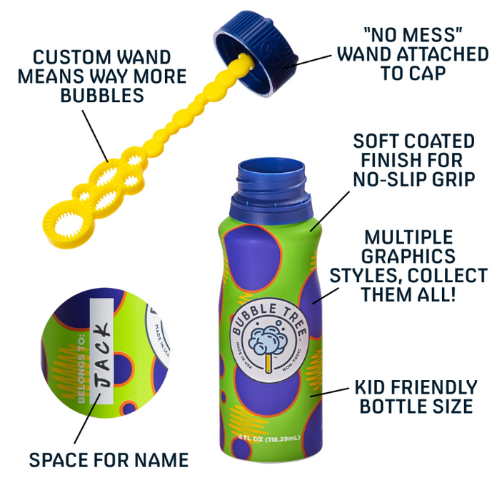 1 Liter 2 Bottle Original Refillable Bubble System