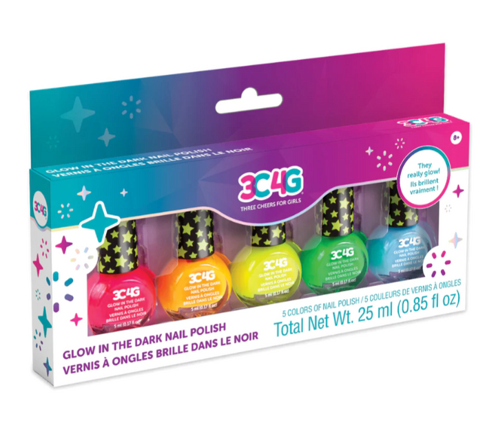 3C4G Glow in the Dark Nail Polish Set