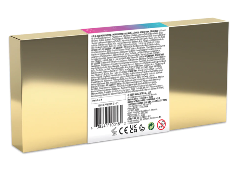 3C4G Pink & Gold 10pk Lip Gloss Set