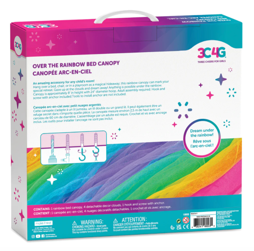 3C4G Over the Rainbow Bed Canopy