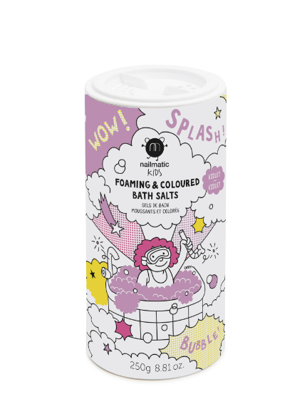 Foaming &amp; Colored Bath Salts | Purple