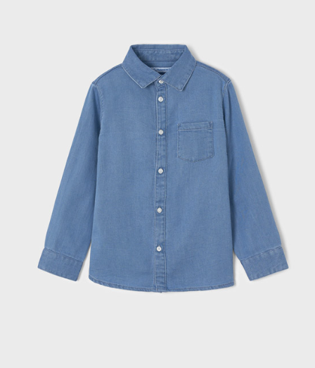 Long Sleeve Denim Shirt | Medio | 4187