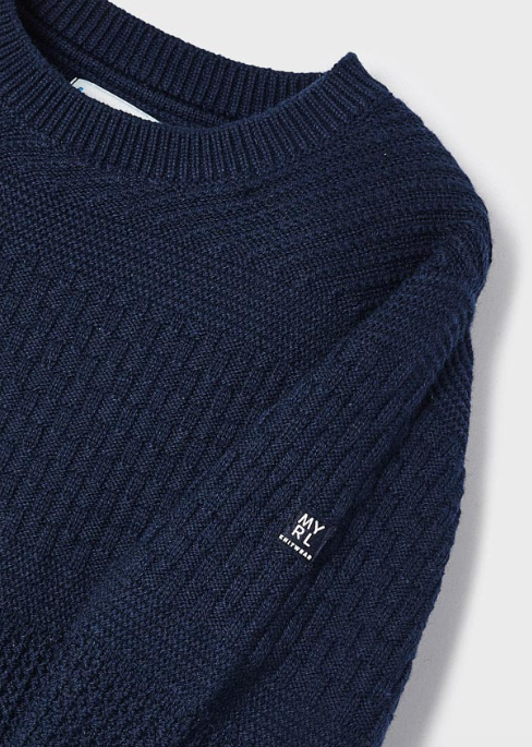 Sweater w/Striped Sleeve  | Marino | 4385