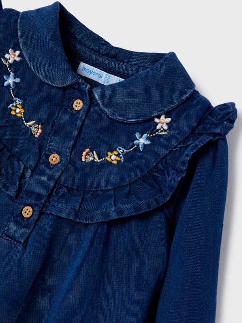 Embroidered Denim Dress | 2960