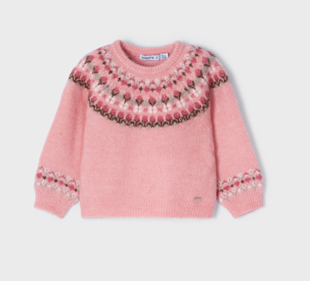Jacquard Sweater | Blush | 2314