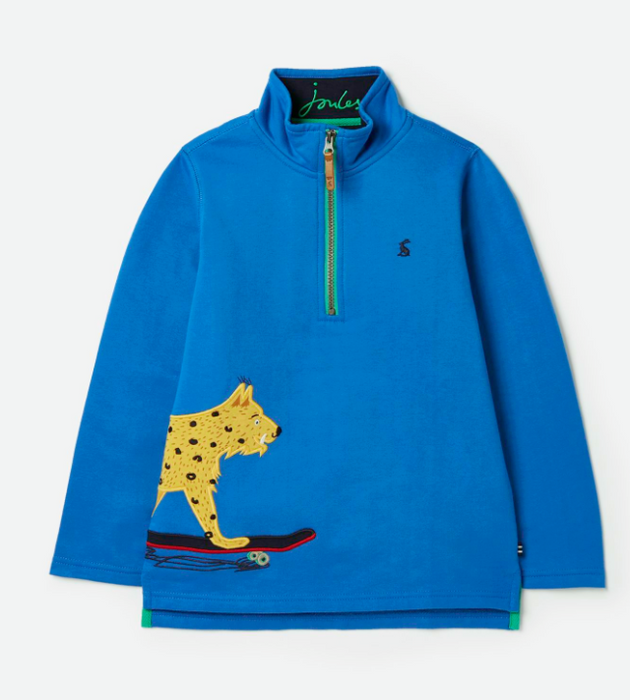 Dale 1/2 Zip Sweatshirt | Blue Lynx
