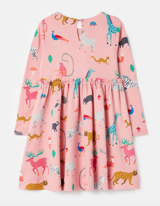 Hampton Jersey Dress | Pink Animals
