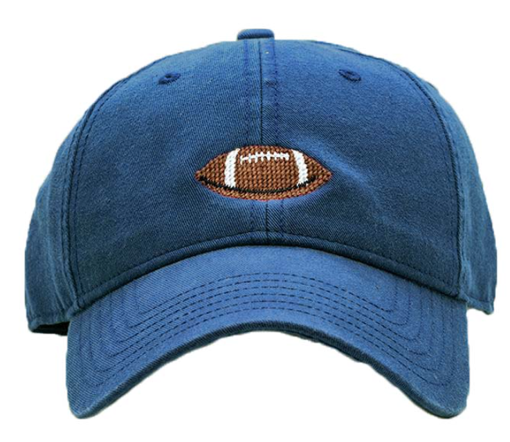 Navy Embroidered Baseball Hat | Football