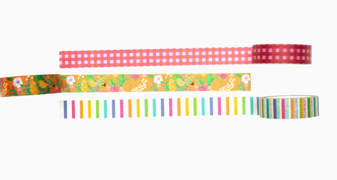 Floral Washi Paper Tape Set