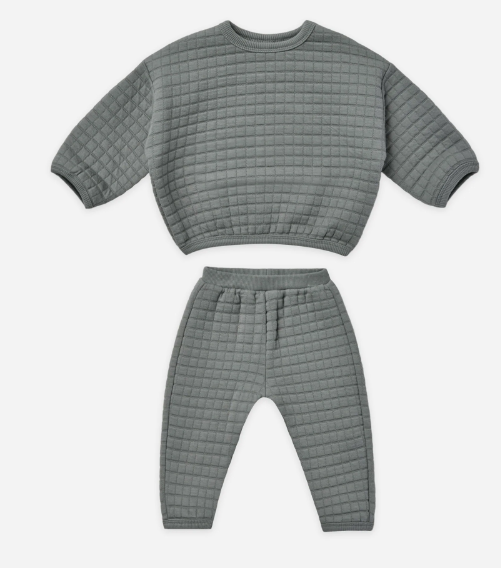 Quilted Sweater and Pant Set | Dusk