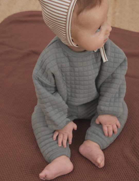 Quilted Sweater and Pant Set | Dusk