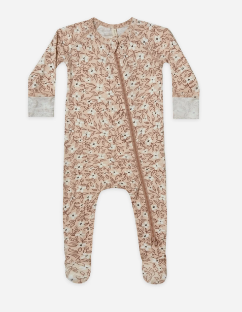 Bamboo Zip Footie | Blossom