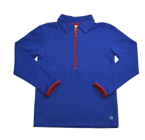 Henry Half Zip | Royal Blue w/Red